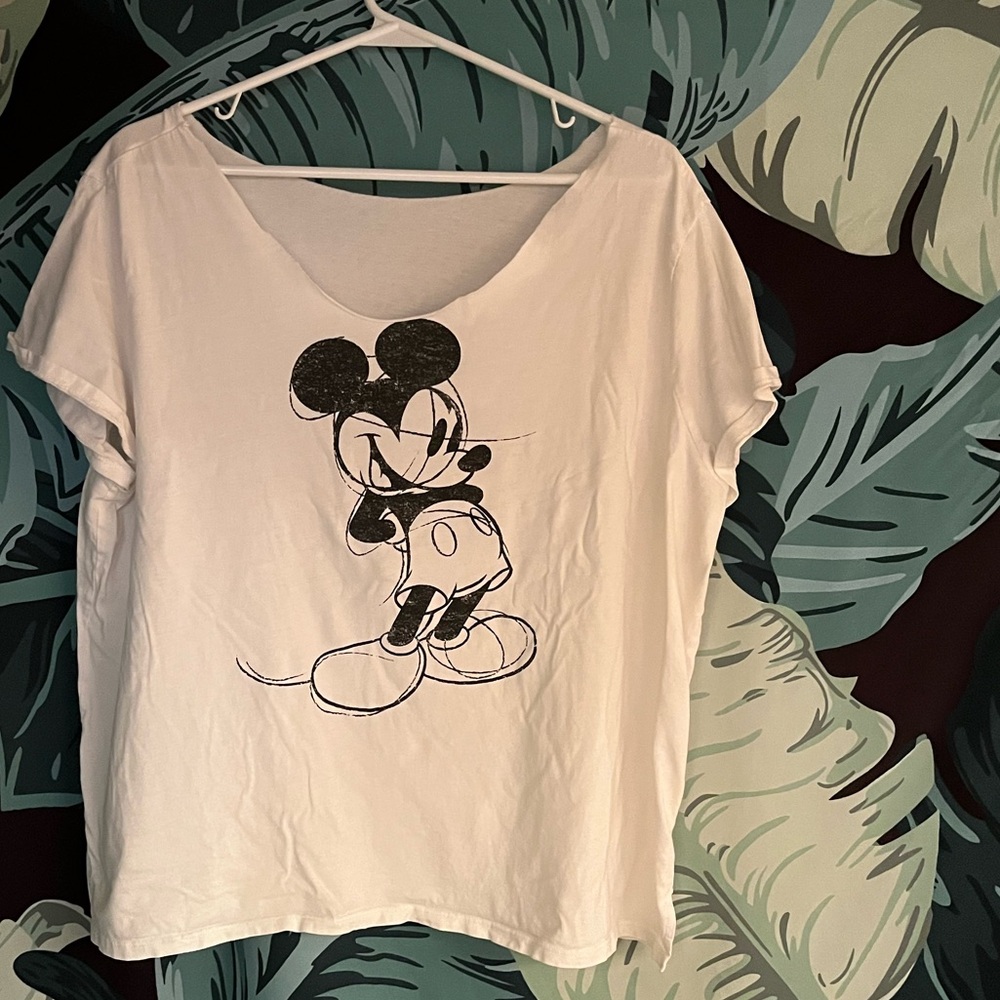 Off the shoulder Mickey Tee